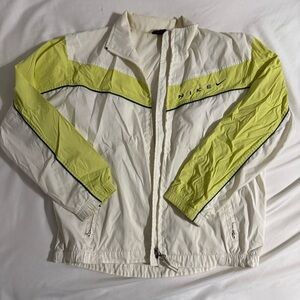 Nike White and Lime Jacket